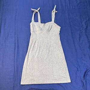 free people intimately ribbed bodycon dress size XS gray